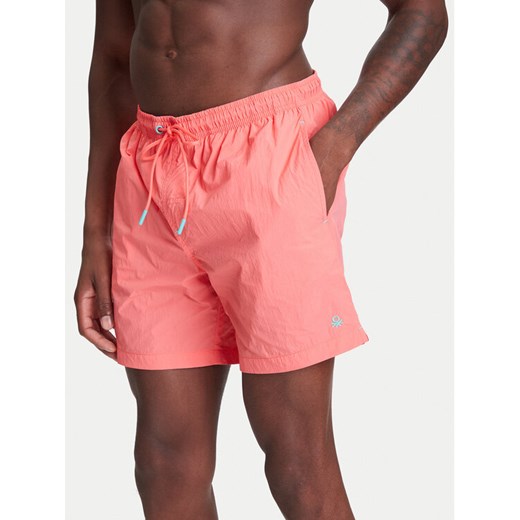 United Colors Of Benetton Szorty kąpielowe 5YLF6X00V Czerwony Regular Fit ze sklepu MODIVO w kategorii Kąpielówki - zdjęcie 184045845