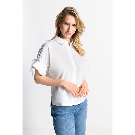Rich &amp; Royal Bluzka w kolorze białym Rich & Royal 38 Limango Polska okazja