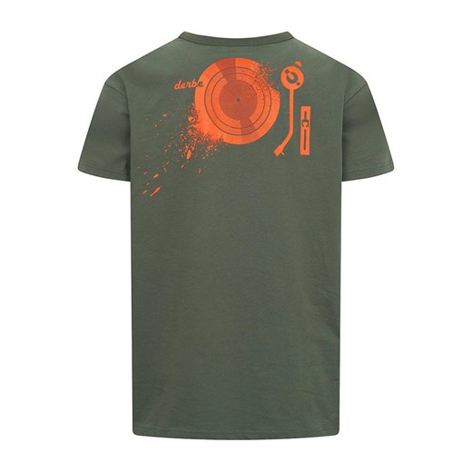 T-shirt męski Derbe zielony casualowy