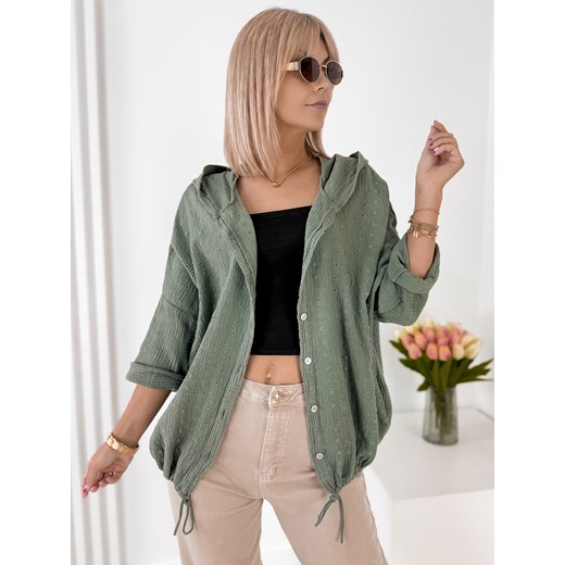 bluza bayonne khaki one size ze sklepu UBRA w kategorii Bluzy damskie - zdjęcie 184048267