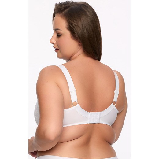 Gaia biustonosz półusztywniany semi-soft biały Keto 1134 Maxi, Kolor biały, Rozmiar 100E, Gaia ze sklepu Intymna w kategorii Biustonosze - zdjęcie 184048418