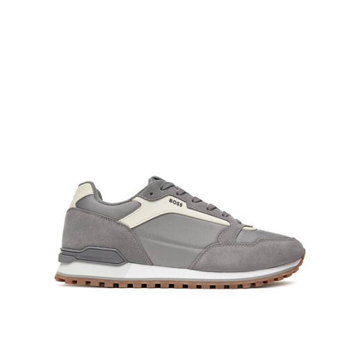Sneakersy BOSS Parkour  50523221 Szary ze sklepu eobuwie.pl w kategorii Buty sportowe męskie - zdjęcie 184048659