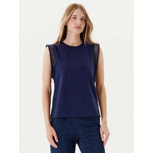 United Colors Of Benetton Bluzka 3IFVD10AC Granatowy Regular Fit ze sklepu MODIVO w kategorii Bluzki damskie - zdjęcie 184048917