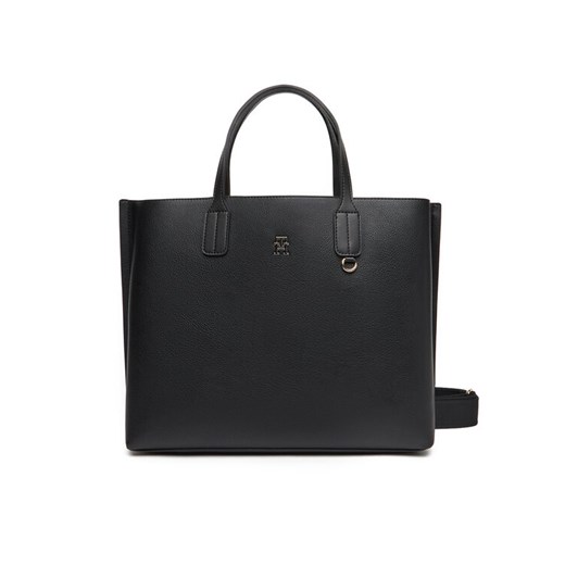 Tommy Hilfiger Torebka Th Distinct Satchel AW0AW17463 Czarny ze sklepu MODIVO w kategorii Torebki damskie - zdjęcie 184048928