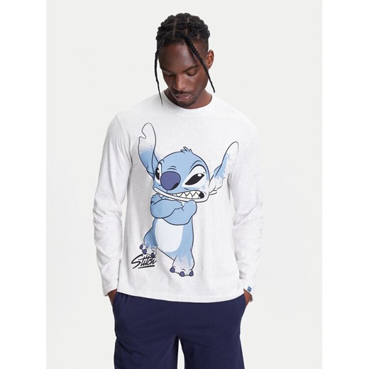 United Colors Of Benetton Koszulka piżamowa 3VR54M01X Szary Regular Fit ze sklepu MODIVO w kategorii Piżamy męskie - zdjęcie 184048937