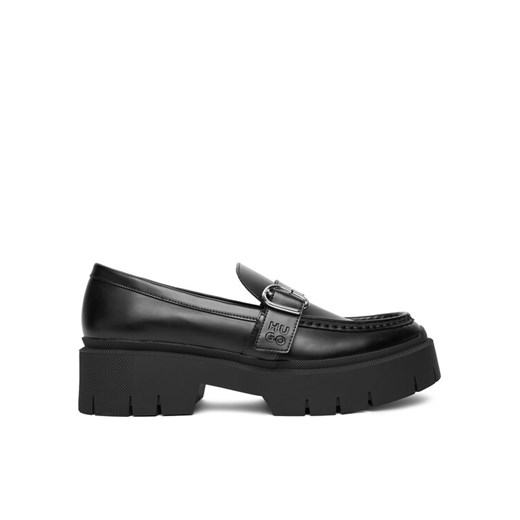 HUGO Loafersy 50548196 Czarny ze sklepu MODIVO w kategorii Lordsy damskie - zdjęcie 184048959