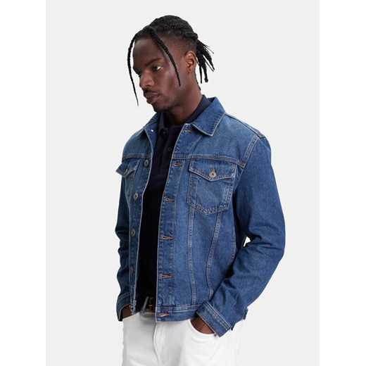 United Colors Of Benetton Kurtka jeansowa 2IPC53GV8 Granatowy Regular Fit ze sklepu MODIVO w kategorii Kurtki męskie - zdjęcie 184048986