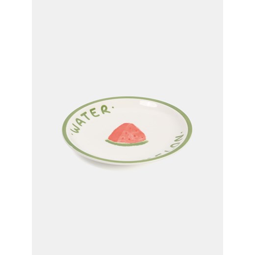 Sinsay - Talerz z owocowym motywem - biały Sinsay One Size Sinsay