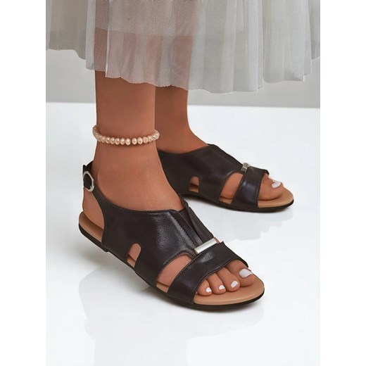 Royalfashion Damskie sandały na płaskiej podeszwie Solea Comfort ze sklepu royalfashion.pl w kategorii Sandały damskie - zdjęcie 184051469