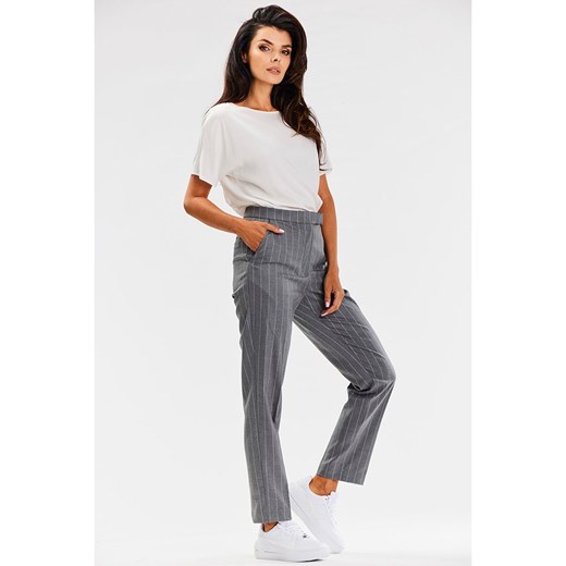 Awama Spodnie chino w kolorze szarym S okazja Limango Polska