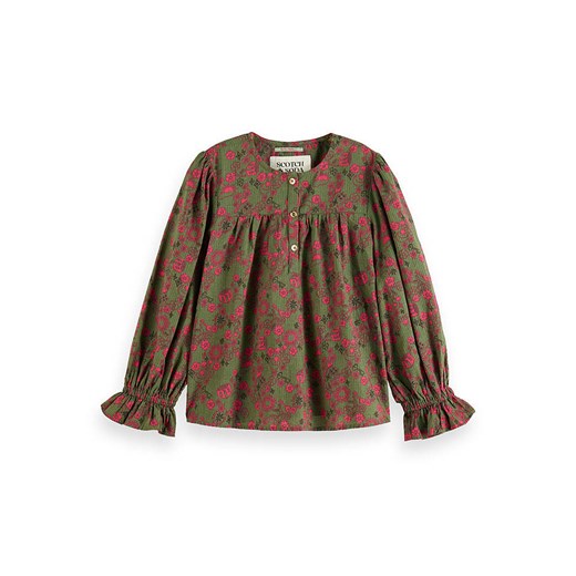 Scotch &amp; Soda Bluzka w kolorze zielono-różowym ze sklepu Limango Polska w kategorii Bluzki dziewczęce - zdjęcie 184052457
