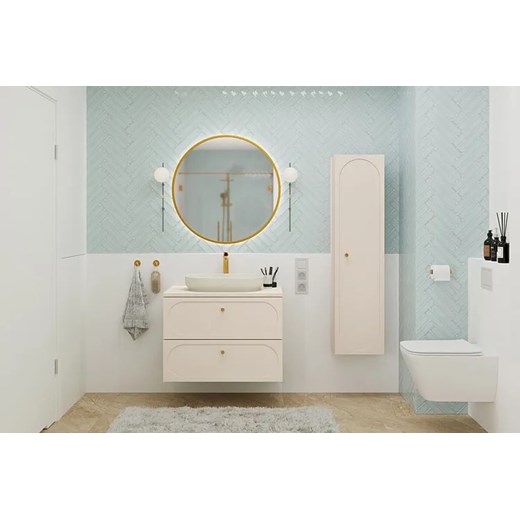 Kaszmirowa szafka pod umywalkę z szufladami -  Avenari 4X 60 cm Elior One Size Edinos.pl