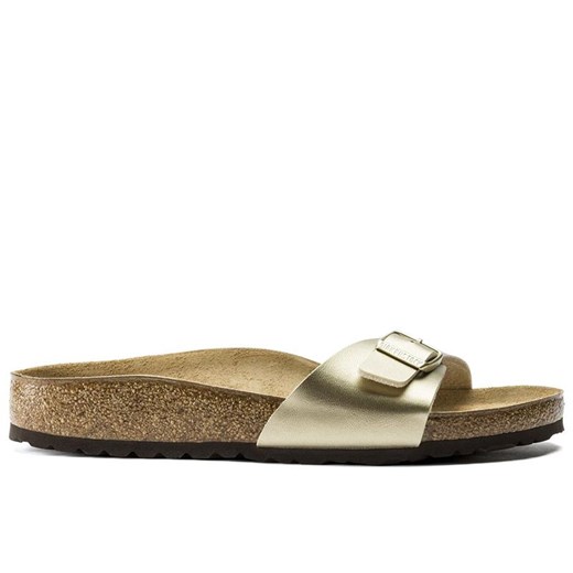 Klapki Birkenstock Madrid 1016107 - złote ze sklepu streetstyle24.pl w kategorii Klapki damskie - zdjęcie 184052889