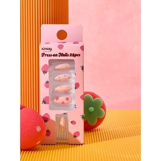 Sinsay - Sztuczne paznokcie migdałki - wielobarwny Sinsay One Size Sinsay