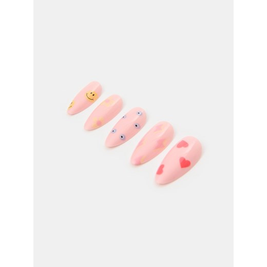 Sinsay - Sztuczne paznokcie migdałki - wielobarwny Sinsay One Size Sinsay