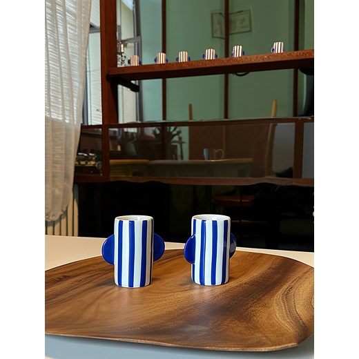 Sinsay - Świeczniki z uchwytami 2 pack - niebieski Sinsay One Size Sinsay