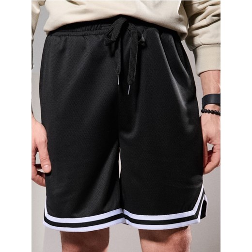 Sinsay - Szorty w stylu koszykarskim - czarny Sinsay XXL Sinsay