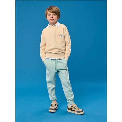 Sinsay - Spodnie loose fit - zielony ze sklepu Sinsay w kategorii Spodnie dziewczęce - zdjęcie 184054457