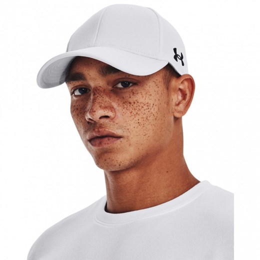 Męska czapka z daszkiem Under Armour Men's UA Team Blitzing - biała ze sklepu Sportstylestory.com w kategorii Czapki z daszkiem męskie - zdjęcie 184054689