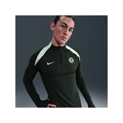 Męska treningowa koszulka piłkarska z dzianiny Nike Dri-FIT ADV Chelsea F.C. Strike Elite - Zieleń ze sklepu Nike poland w kategorii T-shirty męskie - zdjęcie 184055656