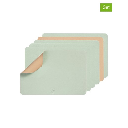 Björn Podkładki (6 szt.) w kolorze jasnoróżowo-jasnozielonym - 44,5 x 30 cm - id: 16827721 - marki Björn - 184056365 Björn Podkładki (6 szt.) w kolorze jasnoróżowo-jasnozielonym - 44,5 x 30 cm ze sklepu Limango Polska w kategorii Podkładki na stół - zdjęcie 184056365