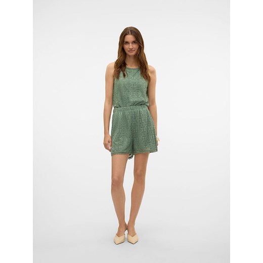 Szorty Vero Moda zielone z elastanu 