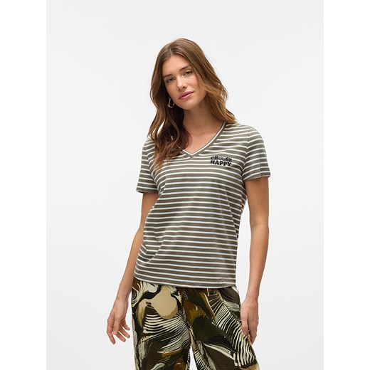 Vero Moda Koszulka w kolorze khaki ze sklepu Limango Polska w kategorii Bluzki damskie - zdjęcie 184056829