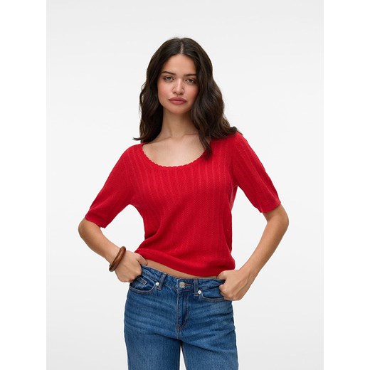 Vero Moda Koszulka w kolorze czerwonym ze sklepu Limango Polska w kategorii Bluzki damskie - zdjęcie 184057085