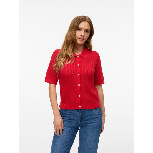 Vero Moda Kardigan w kolorze czerwonym ze sklepu Limango Polska w kategorii Swetry damskie - zdjęcie 184057097