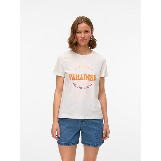 Bluzka damska Vero Moda biała z napisami 