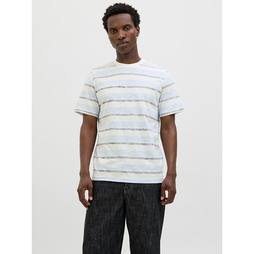 Jack &amp; Jones Koszulka &quot;Birk&quot; w kolorze błękitno-białym ze sklepu Limango Polska w kategorii T-shirty męskie - zdjęcie 184057126