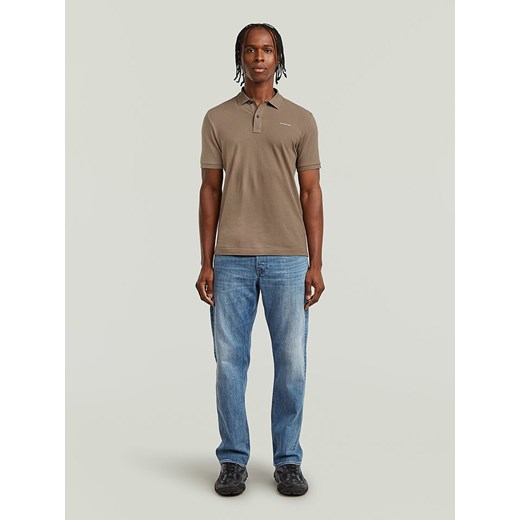 G-Star Koszulka polo w kolorze jasnobrązowym ze sklepu Limango Polska w kategorii T-shirty męskie - zdjęcie 184057329