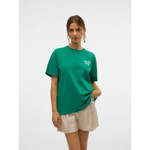 Vero Moda Koszulka &quot;Katrine&quot; w kolorze zielonym ze sklepu Limango Polska w kategorii Bluzki damskie - zdjęcie 184057505