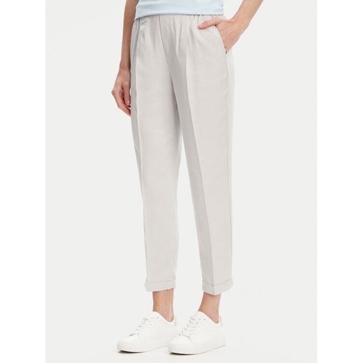 United Colors Of Benetton Spodnie materiałowe 4Y09DF079 Szary Regular Fit ze sklepu MODIVO w kategorii Spodnie damskie - zdjęcie 184057997