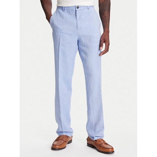 United Colors Of Benetton Spodnie materiałowe 43B3UF03X Niebieski Regular Fit ze sklepu MODIVO w kategorii Spodnie męskie - zdjęcie 184058015