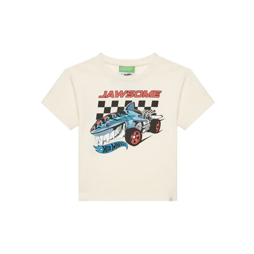 United Colors Of Benetton T-Shirt 3I1XG10I3 Beżowy Regular Fit ze sklepu MODIVO w kategorii T-shirty chłopięce - zdjęcie 184058027