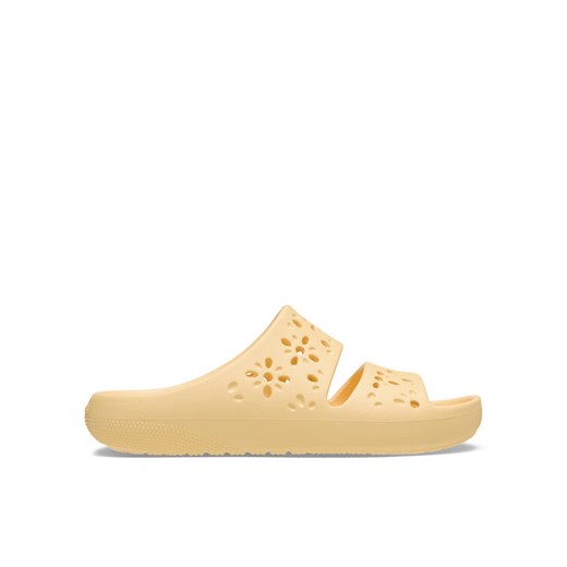 Crocs Klapki Classic Floral Cutout Sandal 210966 Pomarańczowy ze sklepu MODIVO w kategorii Klapki męskie - zdjęcie 184058048
