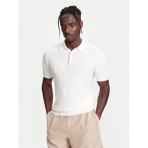 United Colors Of Benetton Polo 1198U301H Beżowy Regular Fit ze sklepu MODIVO w kategorii T-shirty męskie - zdjęcie 184058055