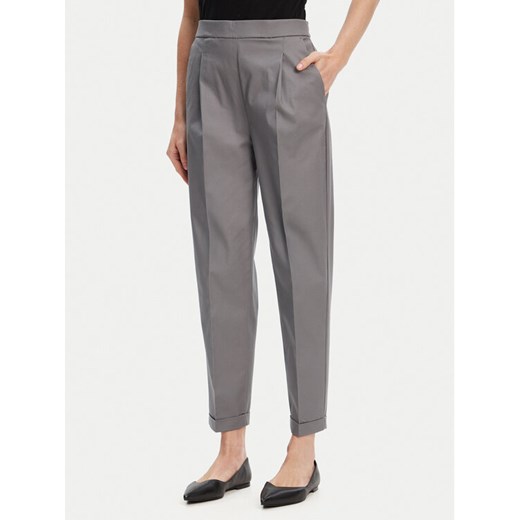 United Colors Of Benetton Chinosy 40FADF092 Szary Slim Fit ze sklepu MODIVO w kategorii Spodnie damskie - zdjęcie 184058057