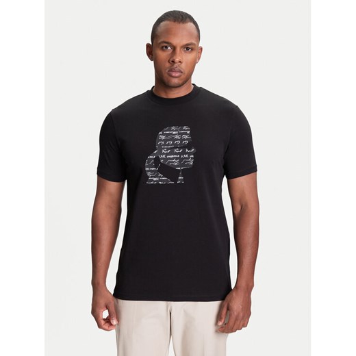 KARL LAGERFELD T-Shirt 755042 553235 Czarny Regular Fit ze sklepu MODIVO w kategorii T-shirty męskie - zdjęcie 184058076