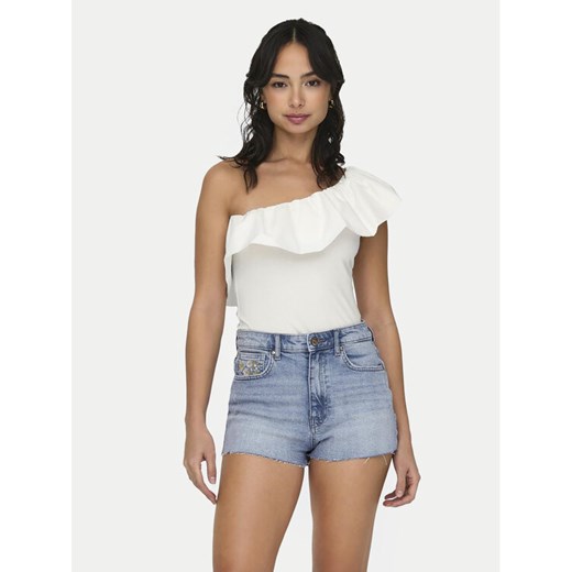 ONLY Bluzka Soffy 15320339 Biały Regular Fit ze sklepu MODIVO w kategorii Bluzki damskie - zdjęcie 184058077