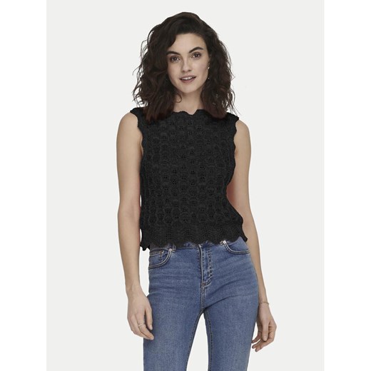 ONLY Bluzka Luna 15291602 Czarny Regular Fit ze sklepu MODIVO w kategorii Bluzki damskie - zdjęcie 184058079