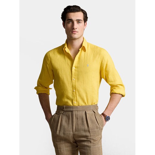 Polo Ralph Lauren Koszula 710829443030 Żółty Slim Fit Polo Ralph Lauren M MODIVO