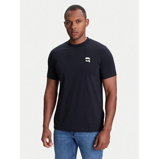 KARL LAGERFELD T-Shirt 755710 553224 Granatowy Slim Fit ze sklepu MODIVO w kategorii T-shirty męskie - zdjęcie 184058095