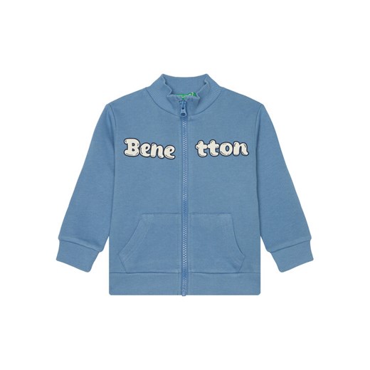 United Colors Of Benetton Bluza 3J70G503M Niebieski Regular Fit ze sklepu MODIVO w kategorii Bluzy chłopięce - zdjęcie 184058108