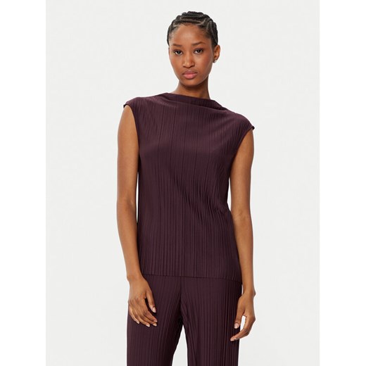 Gina Tricot Bluzka 23481 Bordowy Regular Fit ze sklepu MODIVO w kategorii Bluzki damskie - zdjęcie 184058116