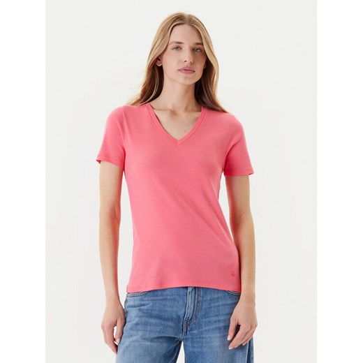 United Colors Of Benetton T-Shirt 3GA2E4230 Różowy Regular Fit ze sklepu MODIVO w kategorii Bluzki damskie - zdjęcie 184058129
