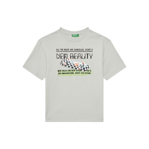 United Colors Of Benetton T-Shirt 35RYC10NC Szary Regular Fit ze sklepu MODIVO w kategorii T-shirty chłopięce - zdjęcie 184058155