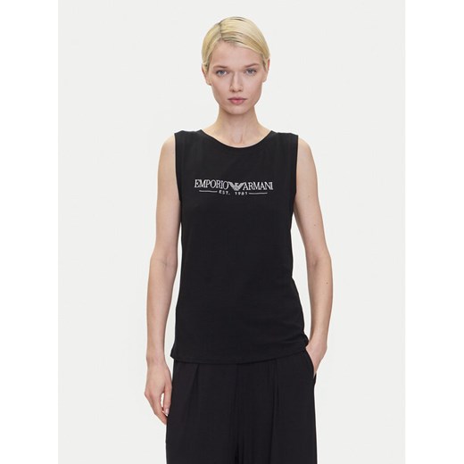 Emporio Armani Underwear Bluzka EW000410 AF10881 UC001 Czarny Regular Fit ze sklepu MODIVO w kategorii Bluzki damskie - zdjęcie 184058185