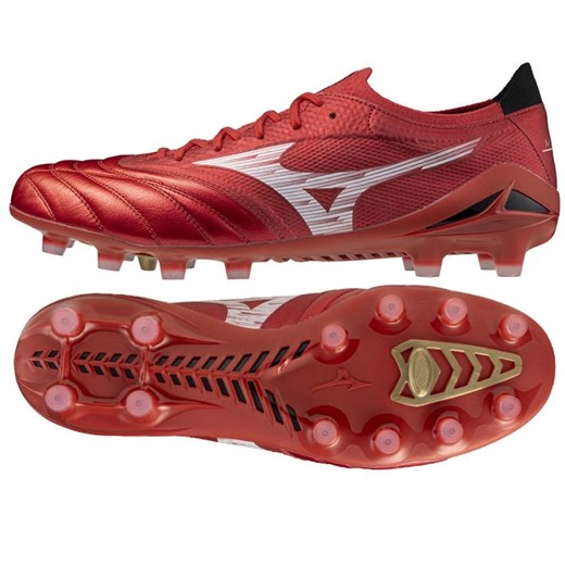 Buty piłkarskie Mizuno Morelia Neo Iv Beta Elite Fg M P1GA254260 czerwone ze sklepu ButyModne.pl w kategorii Buty sportowe męskie - zdjęcie 184059059